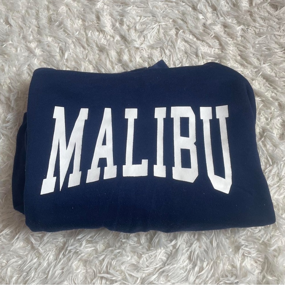 navy blue malibu hoodie